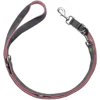Hunter - Verstellbare Führleine Maldon - Correa para perro size Länge max. 200 cm - Breite 1,5 cm, altrosa /gris