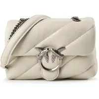 Pinko Bolso de mano 'Sac Rabat Love Puff Mini Cl Sheep Nappa Blanc' blanco