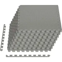 Syfax Tapete para piscina 24 uds. Gris 8,64 m² Espuma EVA