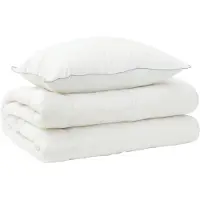 vidaXL Juego de sábanas y fundas de almohada, 2 unidades, 150x200 cm, lana para todas las estaciones