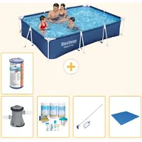 Bestway Steel Pro, rectangular, 300x201x66 cm, de 6 piezas, modelo S22088