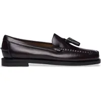 Sebago para mujer. 7001560 Mocasines de Piel Classic Will marrón burdeos (38), Plano, 1 a 3cm, Ninguno, Casual, Fiesta, Clásico, outl