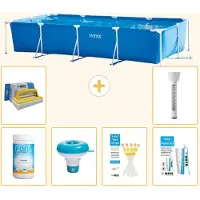 Intex Piscina rectangular de estructura - 450x220x84 cm - 7 piezas - Modelo S21259