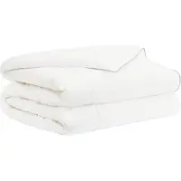vidaXL : Sábana de algodón para cama, 240x260 cm, diseño de verano, 200 GSM, lana australiana, color blanco