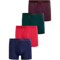 Next Calzoncillo boxer 'Signature' navy / verde oscuro / berenjena / rojo oscuro