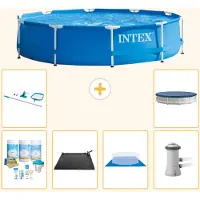 Intex Piscina inflable rectangular - 366 x 76 cm - 7 piezas - Modelo S20427
