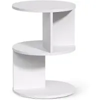 Vicco Mesa auxiliar Trino Blanco 40 x 40 cm, Model 59740
