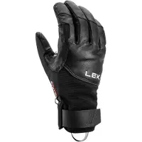 LEKI - Guantes de esquí - Pegas Lite 3D de Cuero - Talla 11 - Negro