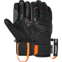 Reusch - Guantes de esquí - Speed Project Black de Cuero - Talla 8 - Negro