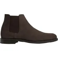 Hackett para hombre. HMS200144 Botines de ante Hampton Chelsea marrón (43), Plano, Serraje, Ninguno, Casual, outlet 20