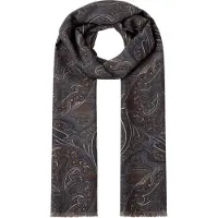 Hackett London para hombre. HM0400120 Bufanda Mad Paisley marrón (OSFA), Casual, Lana, Clásico, outlet 2026.
