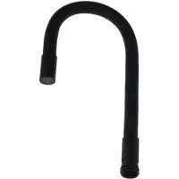 Deante Luno, grifo de cocina negro, Luno - flexible (ABA_N72W)