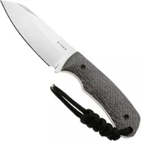Kizer Cutlery Field Mouse 1135A3, Stonewashed 14C28N, Gray Norplex UltreX Micarta cuchillo fijo, diseño de Jakeb Ginsberg