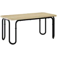 Syfax Mesa de centro de roble Sonoma, 100 x 50 x 45 cm, fabricada en material de madera