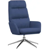 Syfax Sillón de relax de tela azul