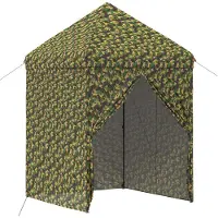 vidaXL : Tienda de campaña con 4 paredes laterales, 2,9 x 2,9 m, camuflaje militar