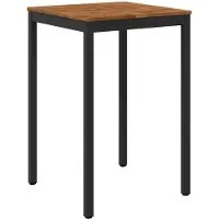 vidaXL : Mesa de bar para jardín, color natural y , 70 x 68,5 x 105 cm