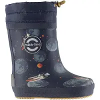Mikk-Line - Kid's Wellies Winter Aop Barefoot - Botas de agua size 21, azul
