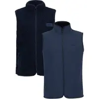 Barbour - Sudaderas - Reversible Fleece Gilet Navy - Talla M - Azul marino