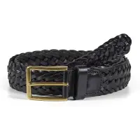 Howard London Cinturón 'Braided Leather Belt Andrew Black' negro