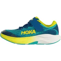 Hoka One One - Kid's Rincon 4 Little - Zapatillas para correr size 30 2/3, electric aqua / neon citrus
