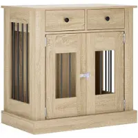 vidaXL Mueble para jaula de perro, estilo Sonoma, 80 x 47,5 x 80 cm, material de madera