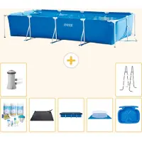 Intex Piscina rectangular de estructura - 450x220x84 cm - 8 piezas - Modelo S20068
