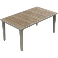 Keter Deco Futura 160, color blanco madera / color café