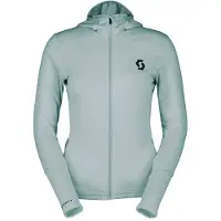 SCOTT - Women's Hoody Defined Light - Forro polar size XL, gris/turquesa