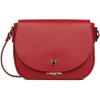 LANCASTER PARIS Bolso de mano 'Lancaster Sac trotteur A rabat aimanté Bao Carmin' rojo