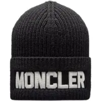 Moncler Gorra 'Wollmütze' negro / blanco
