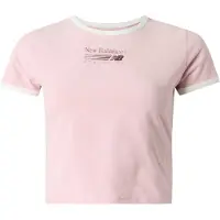 New Balance Camiseta cyclam / rosé / blanco