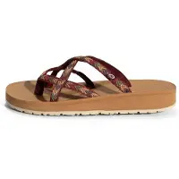 Minnetonka Sandalias de dedo 'Hanna' beige / marrón / verde