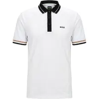 BOSS Camiseta funcional 'Court' caramelo / negro / blanco