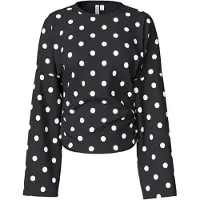 Pieces Camiseta negro / blanco
