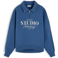 Tommy Hilfiger Sudadera 'STUDIO TOMMY' zafiro / taupe