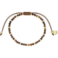 Glanzstücke Pulsera marrón / oro