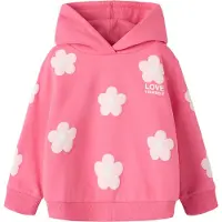 Name it Sudadera 'NMFKENYA' rosa / blanco