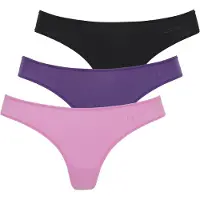 LASCANA Tanga lila / rosa / negro