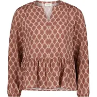 Cartoon Blusa mostaza / altrosa / rojo cereza
