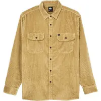 Quiksilver - Camisas - Venture Cord Shirt Kelp de Algodón - Talla XL - Beige