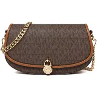 Michael Kors Bolso de mano 'Mila Small Convertible Crossbody Bag' marrón