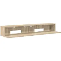 Syfax Mesa de estudio Sonoma, roble, 152 x 36 x 19,5 cm, material de madera
