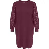 ONLY Vestido 'CARDonna' rojo vino