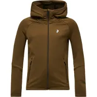 Peak Performance - Kid's Rider Essentials Zip Hood - Forro polar size 160, marrón