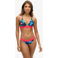 Superdry para mujer. W3010401A Braguita De Bikini Classics marino (S), Negro, Beachwear, Poliéster Reciclado, Sostenible, outlet 20