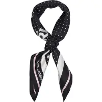 Karl Lagerfeld Pañuelo 'Ikon Choup' rosa pastel / negro / blanco