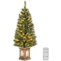 Northix Árbol de Navidad artificial preiluminado de 120 cm con temporizador