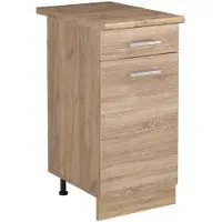 Vicco Mueble bajo de cocina R-Line Sonoma/Roble dorado 40 cm encimera Roble dorado, Model 61174