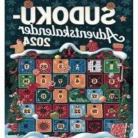 Generisch Calendario de Adviento de Sudoku 2024: 24 días de rompecabezas para estimular la mente y disfrutar de la temporada navideña